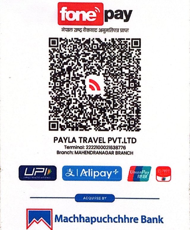 FonePay payment QR for Payla Travel Pvt. Ltd.